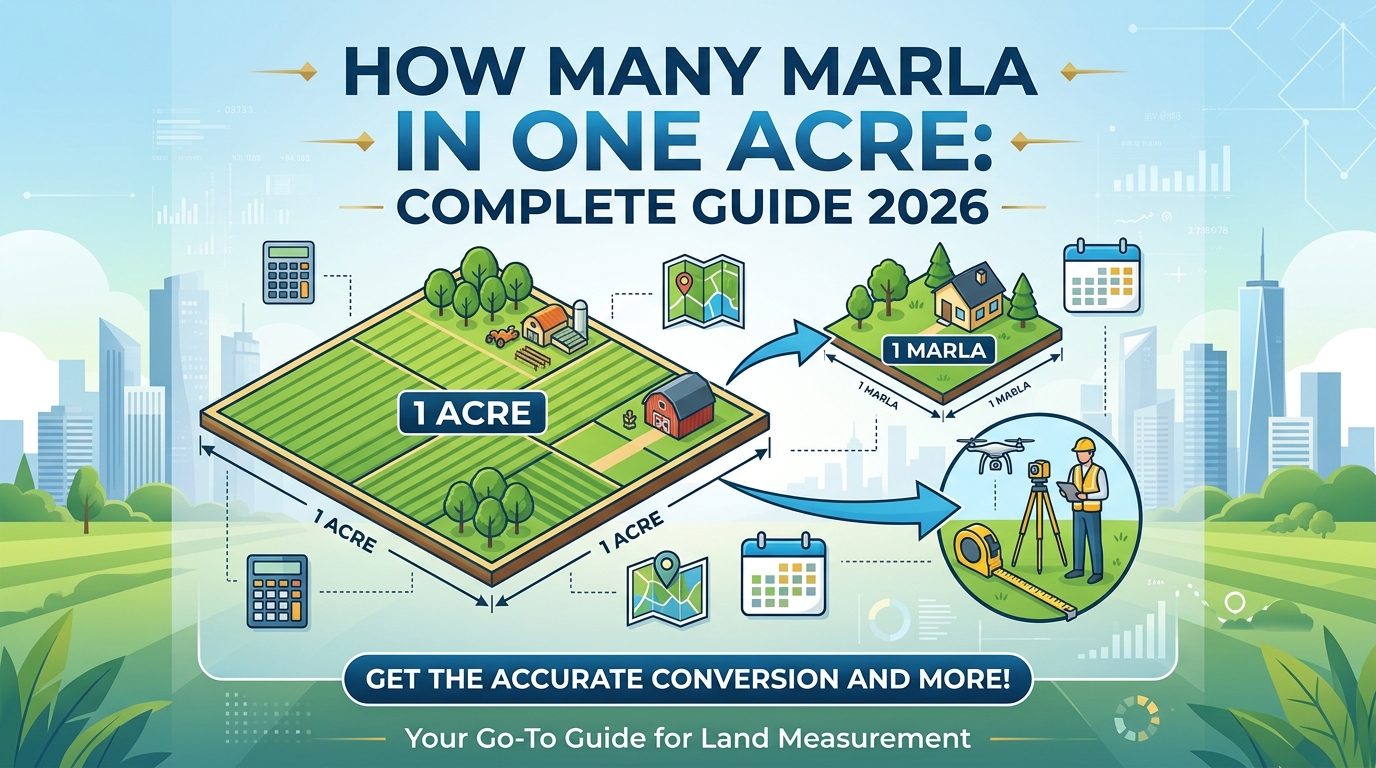 How Many Marla in One Acre: Complete Guide 2026